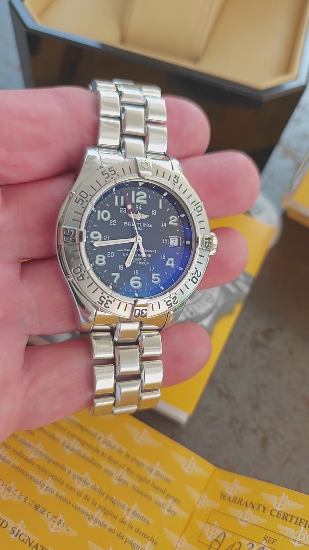 MINT Breitling SuperOcean Automatic A17360 - MEGA FULL SET from