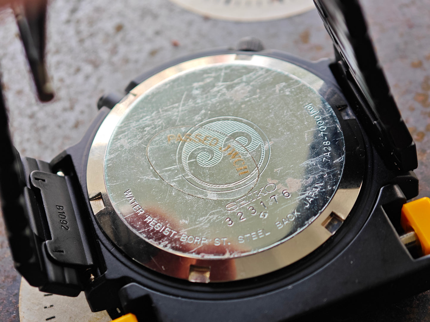 NOS SEIKO Alien Ripley 7a28-7000 PVD nero