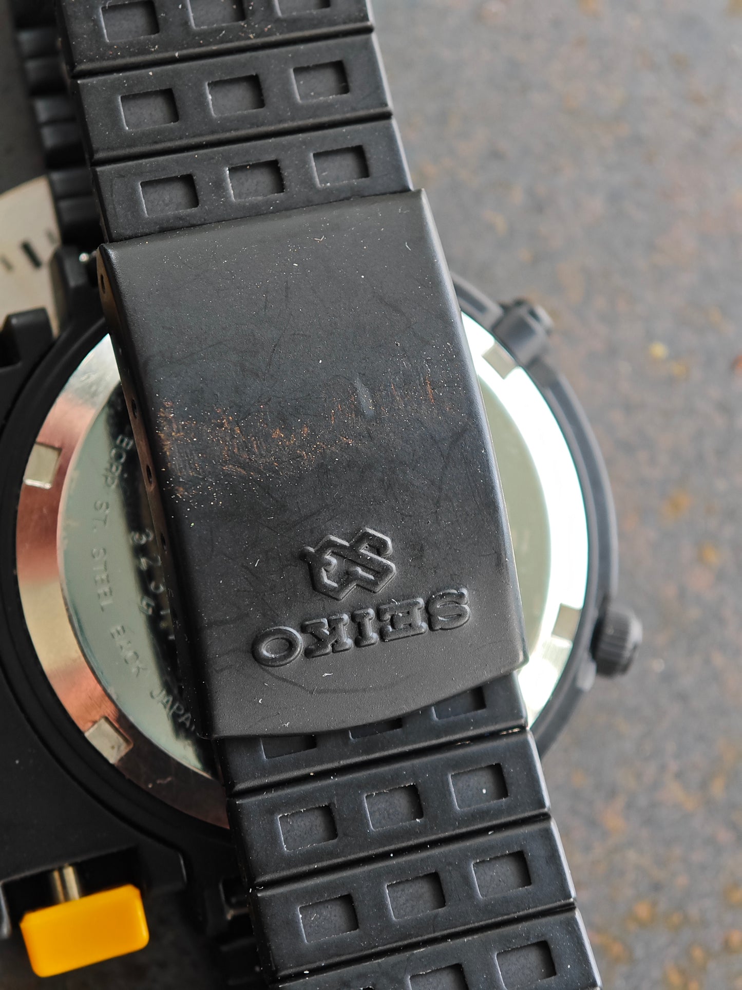 NOS SEIKO Alien Ripley 7a28-7000 PVD nero