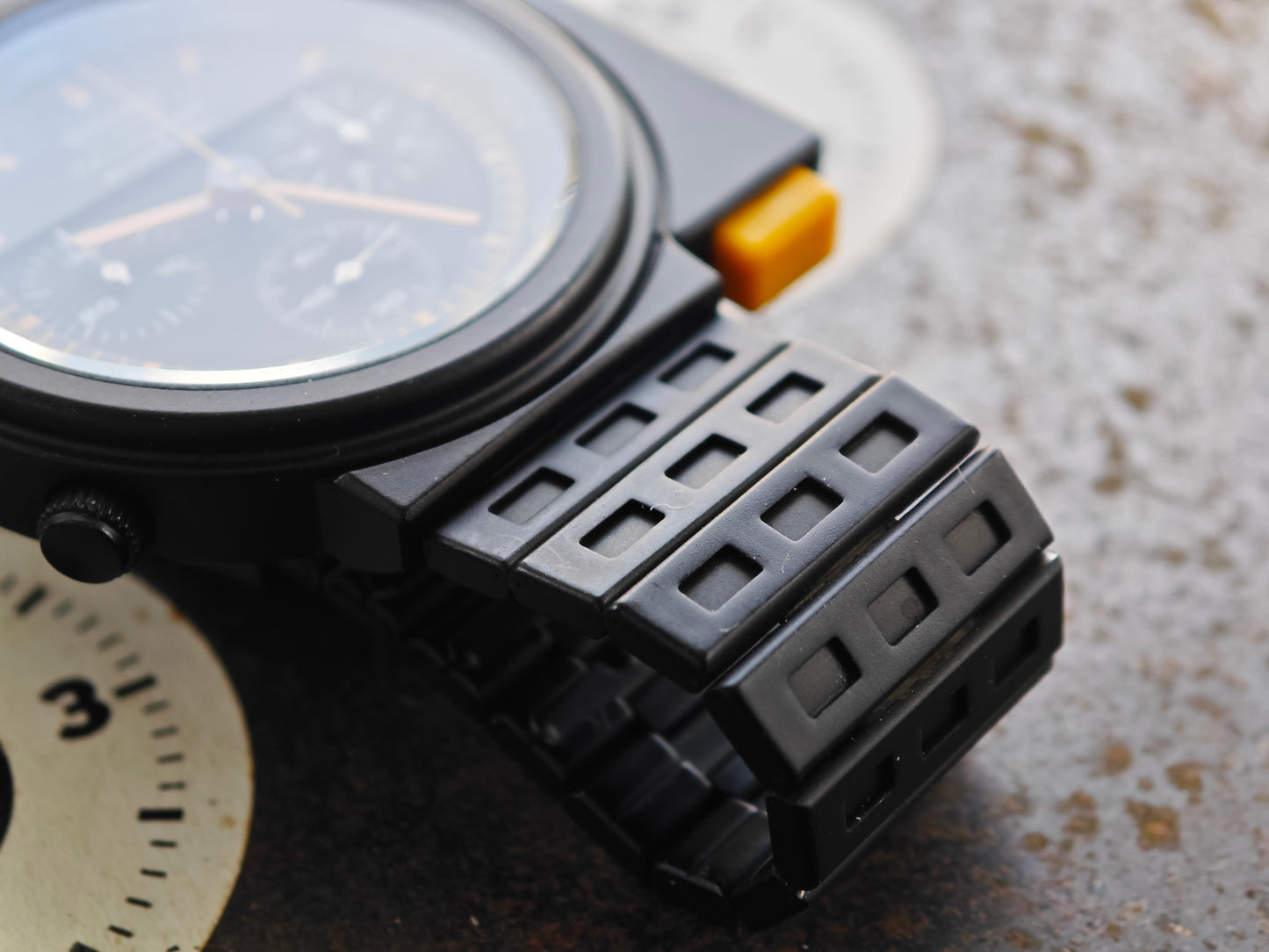 NOS SEIKO Alien Ripley 7a28-7000 PVD nero