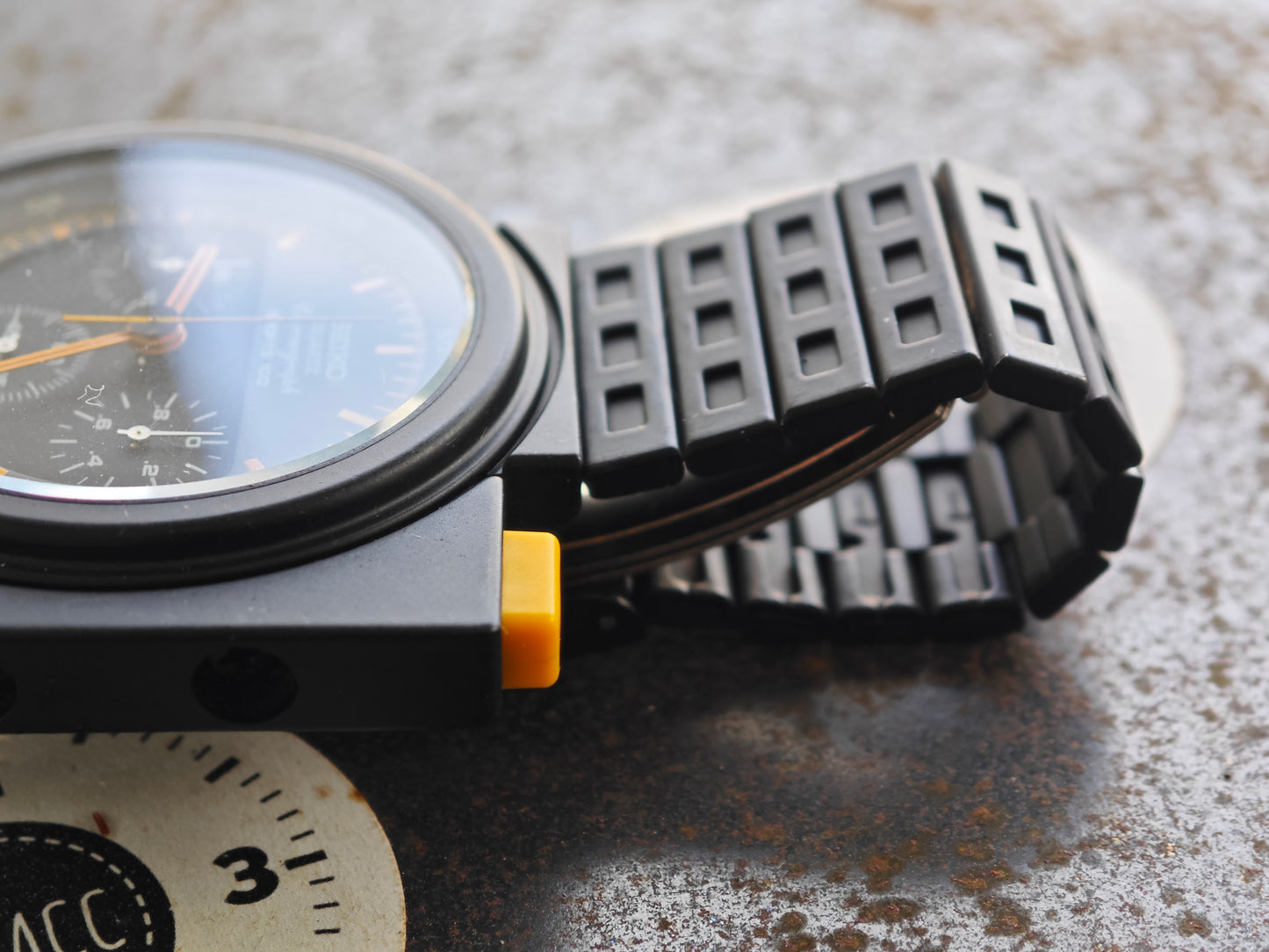 NOS SEIKO Alien Ripley 7a28-7000 PVD nero