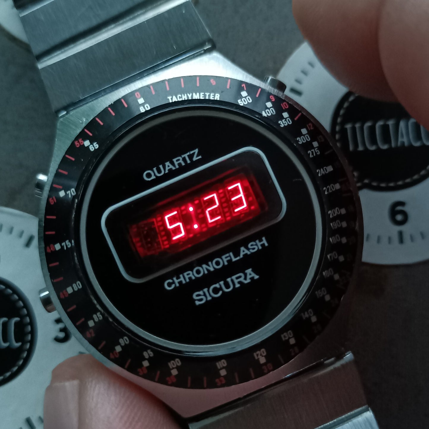 SICURA Chronoflash  LED watch - SERVICED