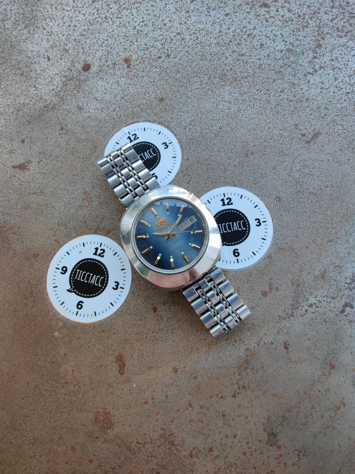 Orient Automatic metallic blue dial