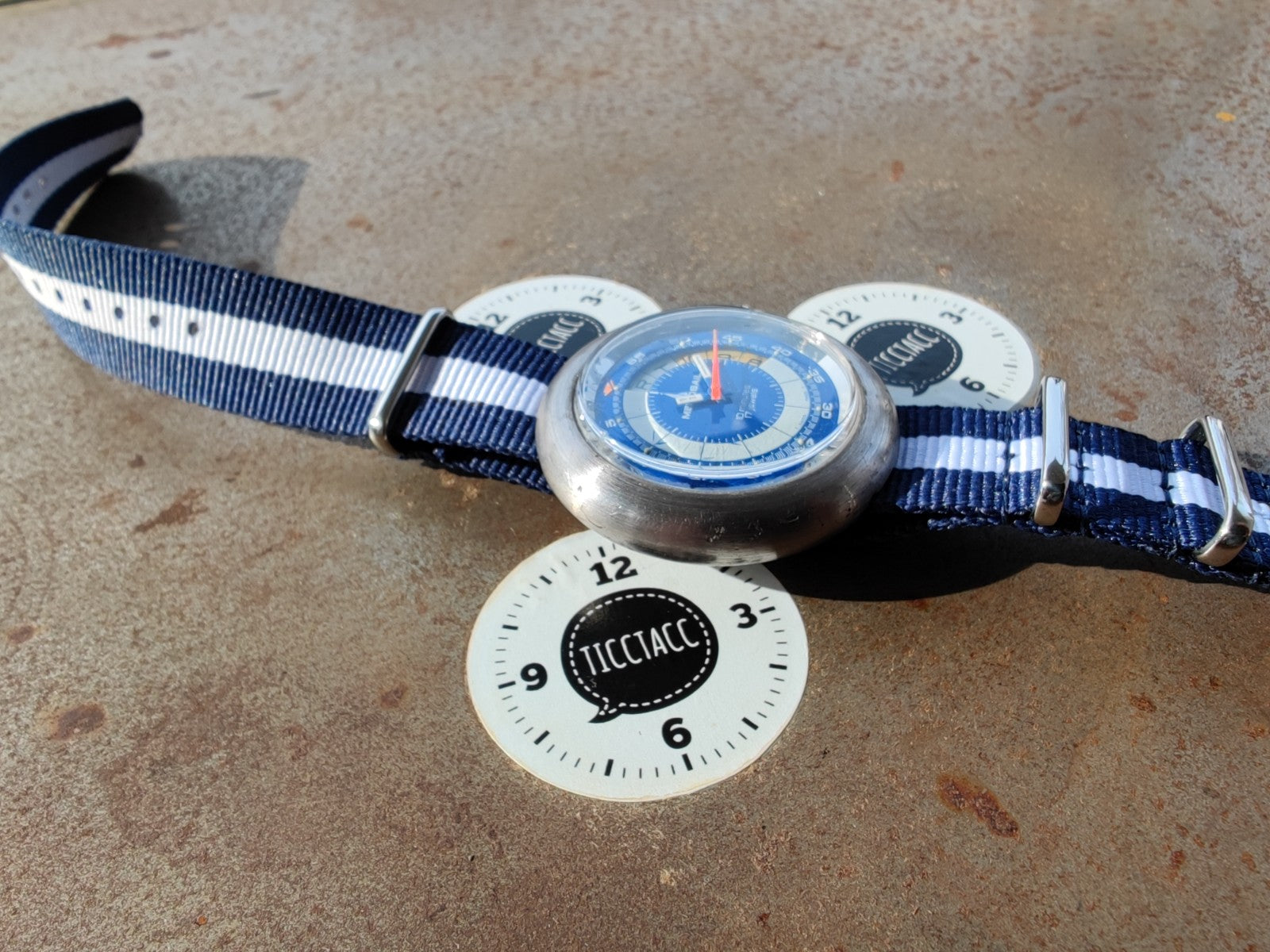 Frederique Constant Regatta Countdown 42 mm Watch in Blue Dial