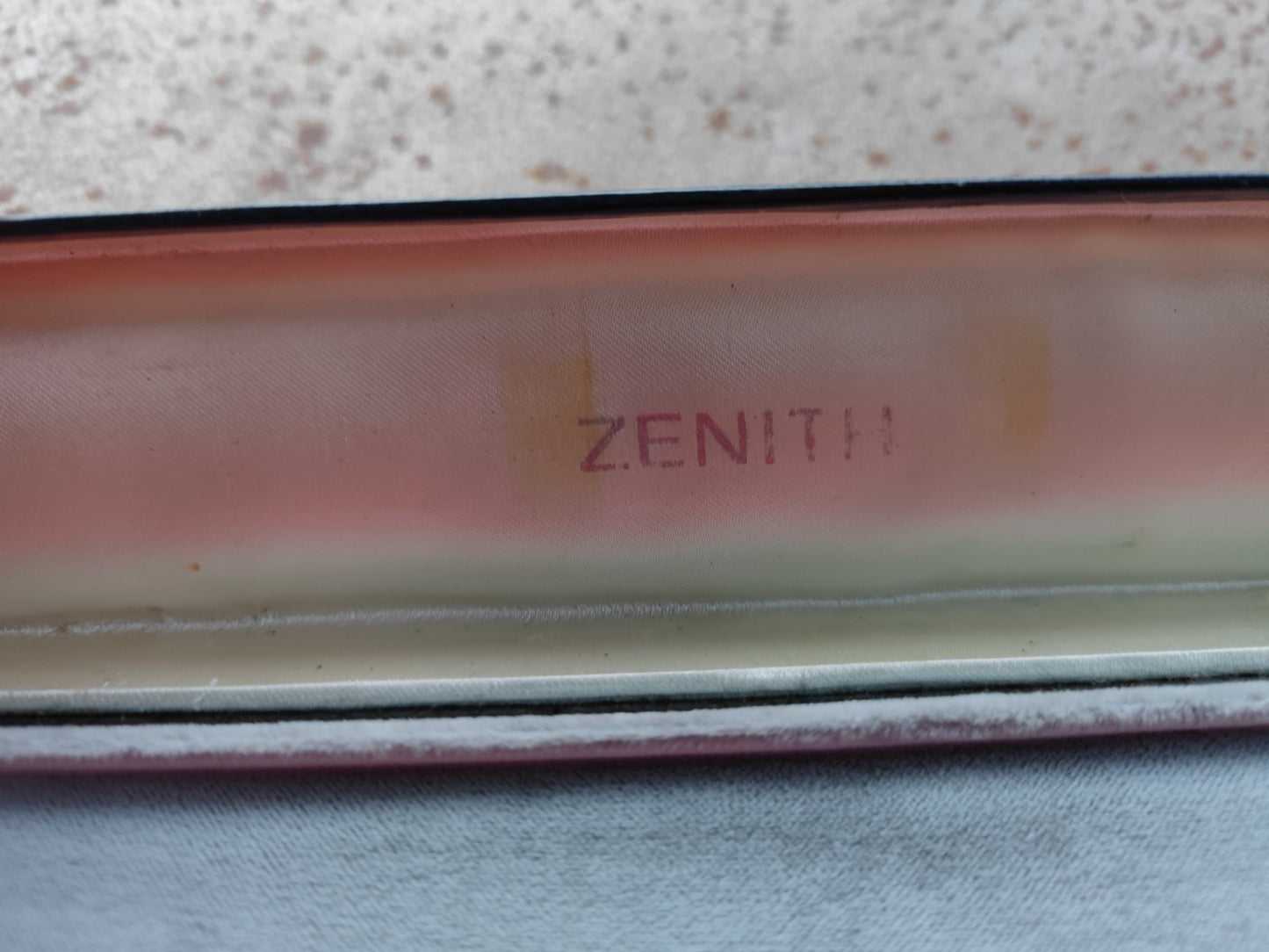 Vintage Zenith watch box for Mens models.