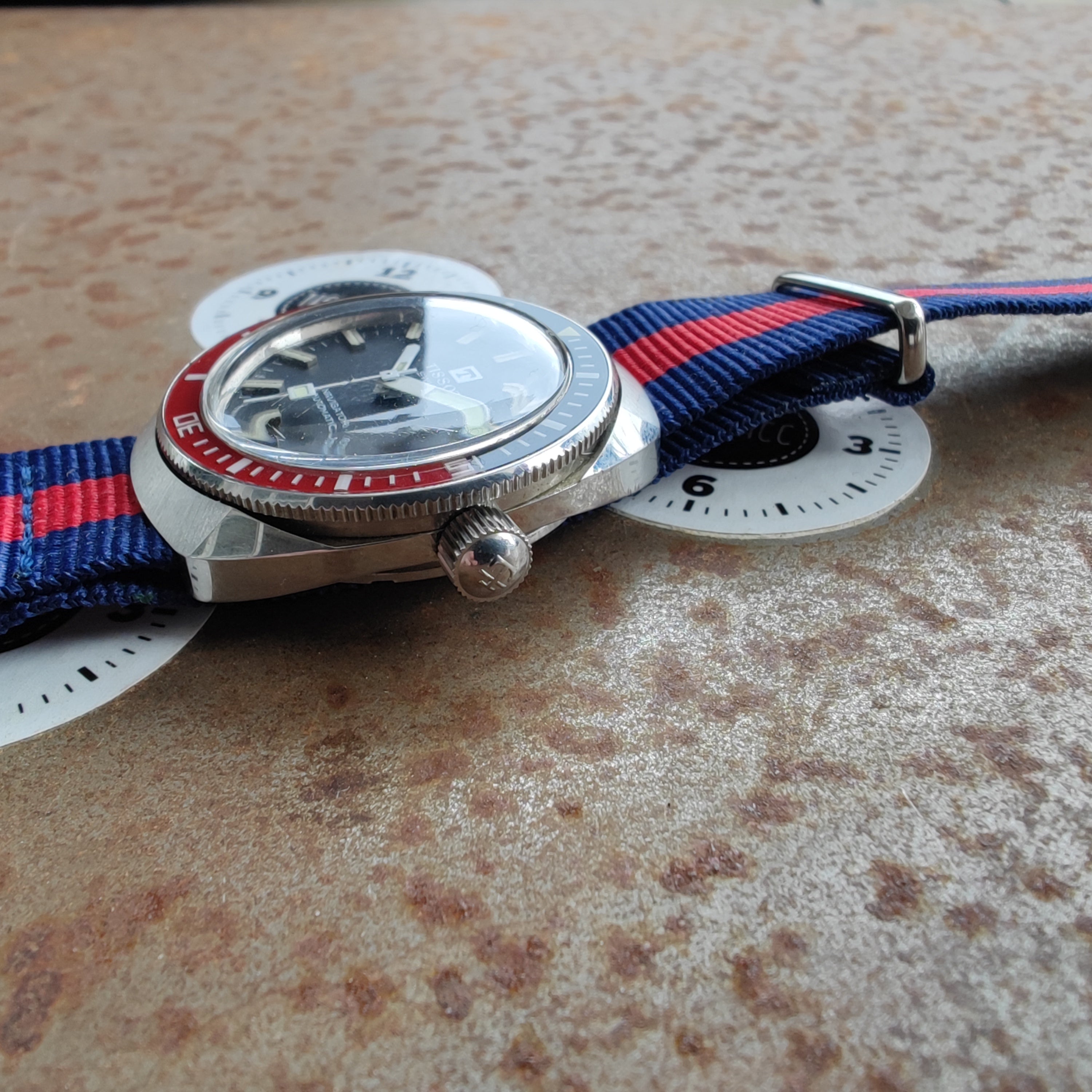 Vintage Tissot Navigator PEPSI on NATO strap