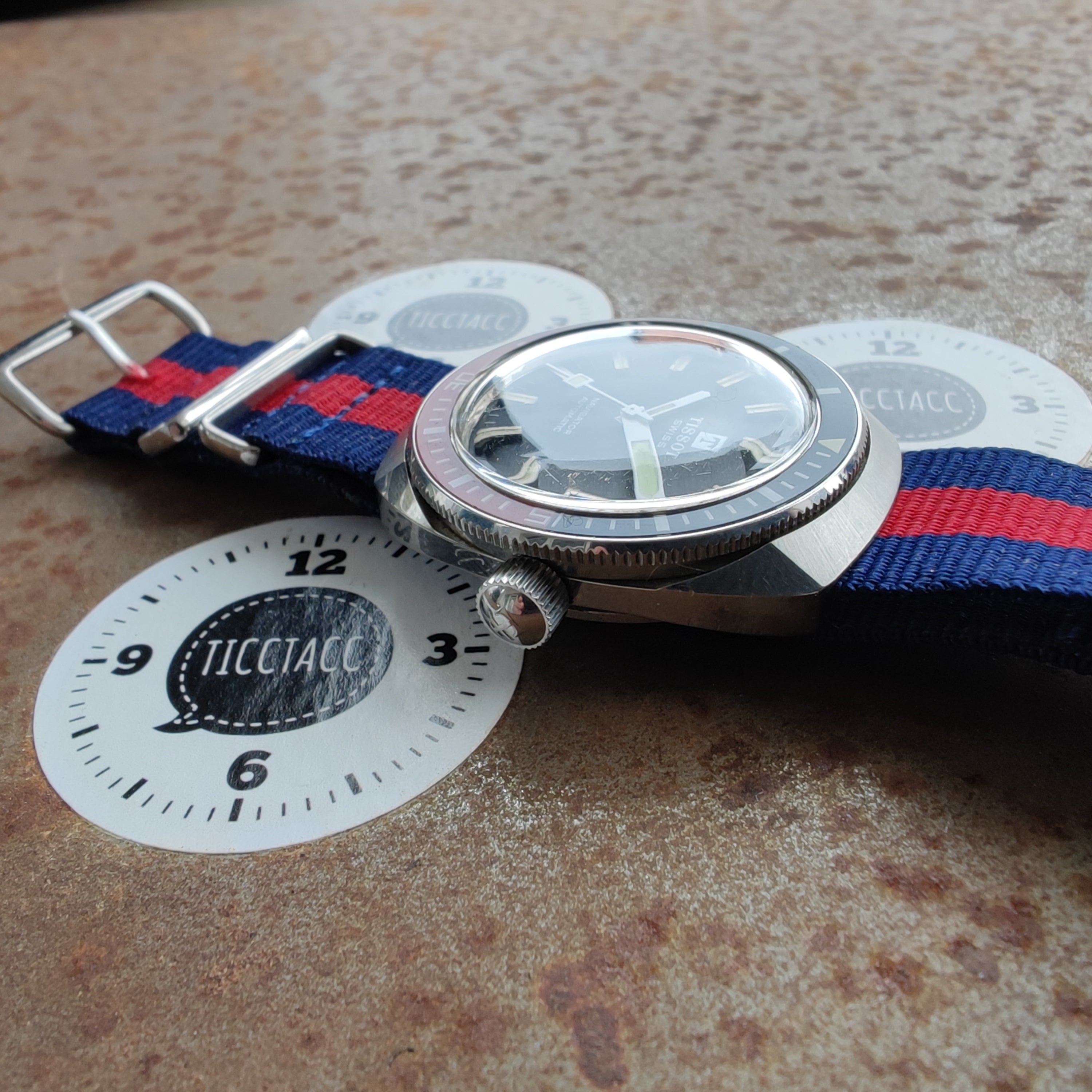 Vintage Tissot Navigator PEPSI on NATO strap