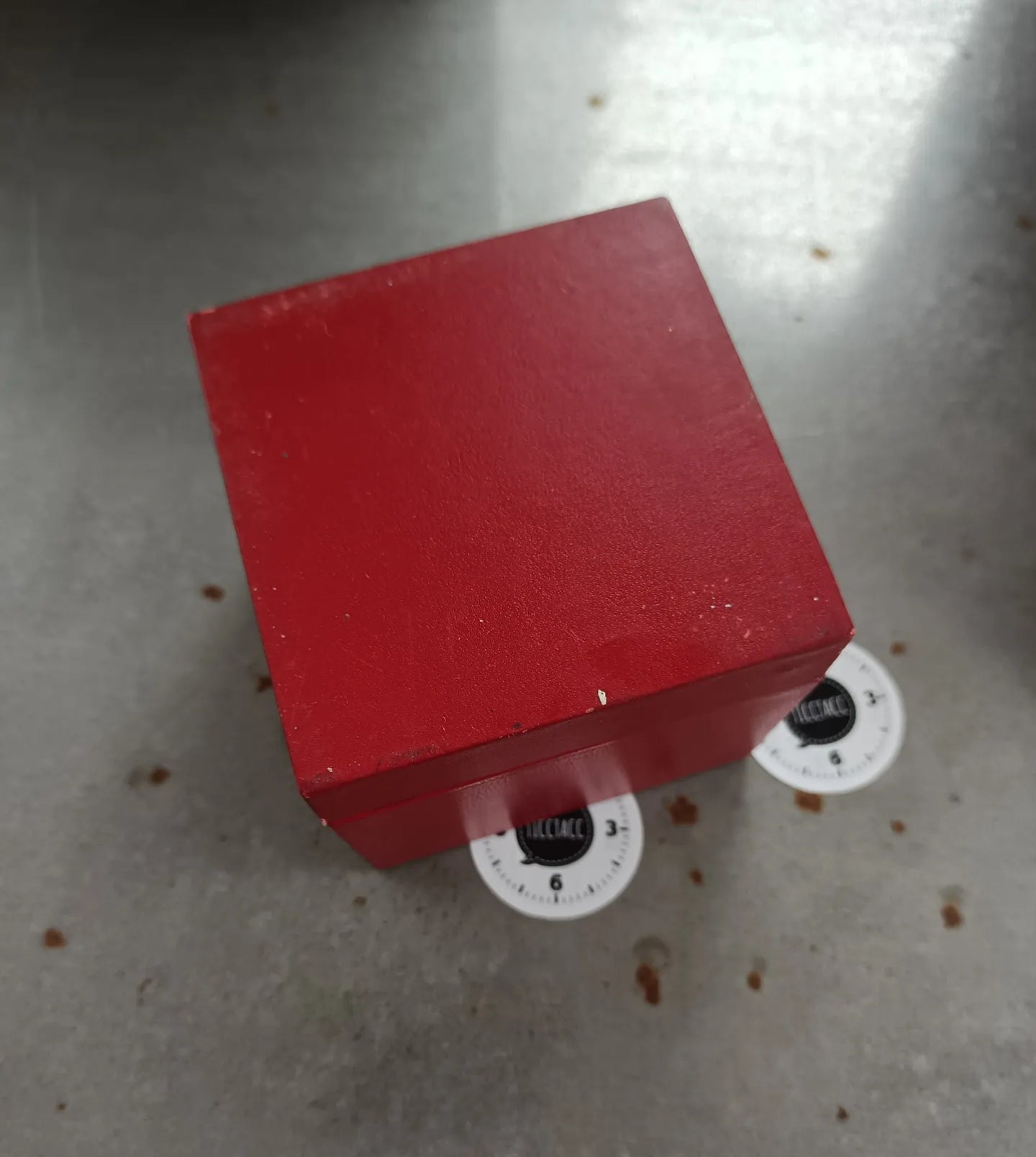 OMEGA red cube box for Chrono Quartz 1976-1978